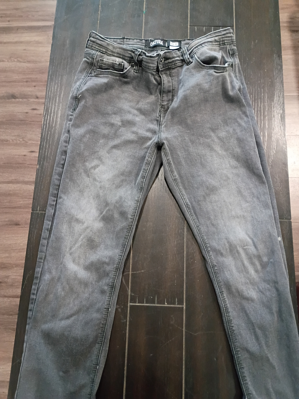 Cutter & Buck Men's Slim Straight Gray Jeans - Faded Charcoal